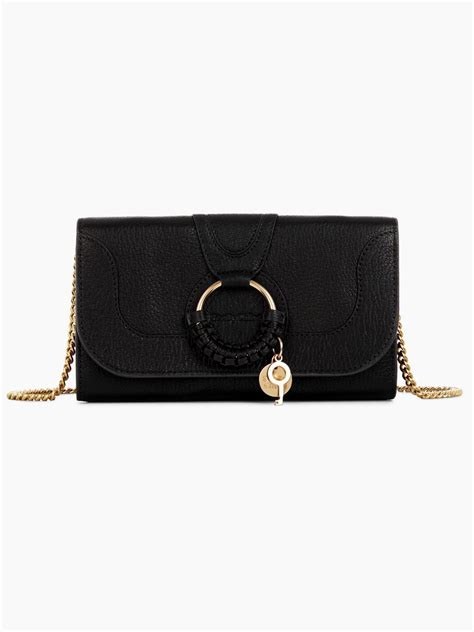 chloe wallet black|chloe wallet on chain.